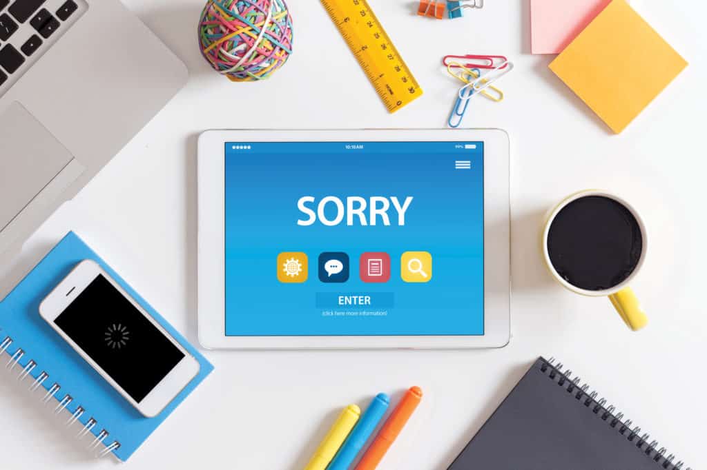 Sorry on the tablet screen - a reminder to stop saying sorry too much